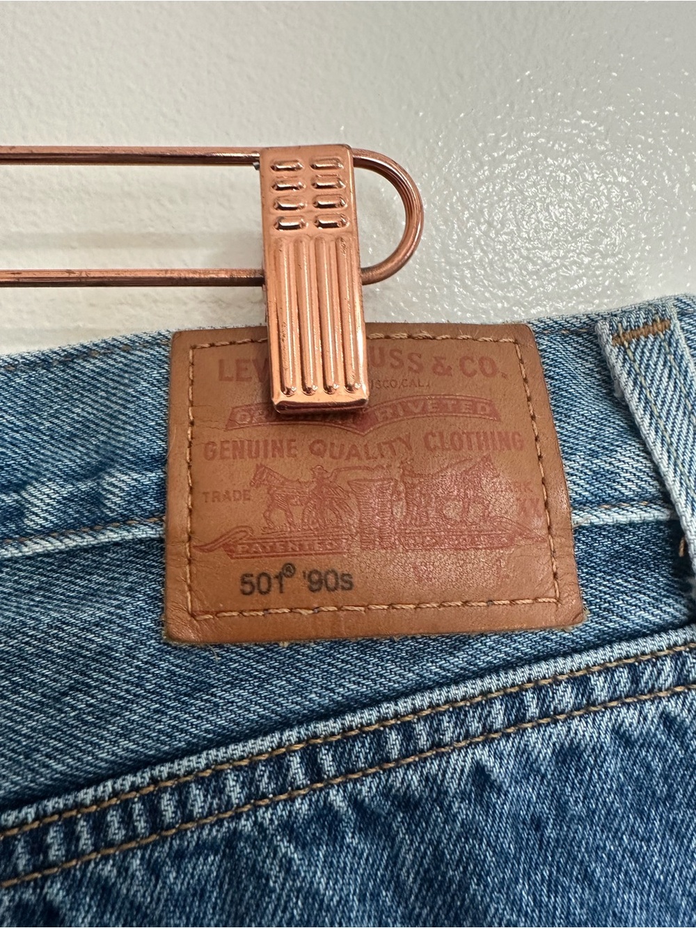 Levi's 501 90's Western Two-Tone Jeans, Size 31 - Picture 9 of 12